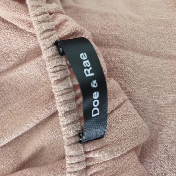 Doe & Rae Blush Off Shoulder Puff Sleeve Dress - Picture 4 of 7